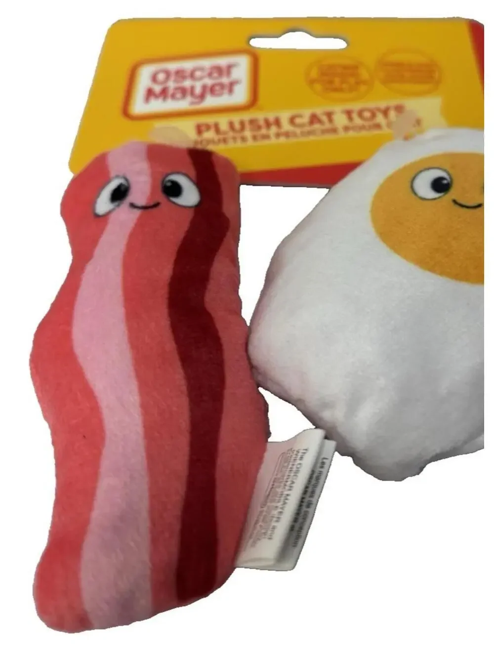 Oscar Mayer Bacon Egg Cat Toys with Catnip Fun Pet Toy Set for Cats NEW